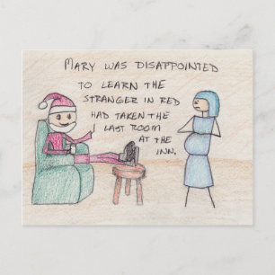 "No Room at the Inn" Postcard