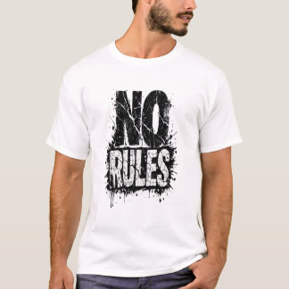 No Rules Grunge Typography – Streetwear T-Shirt