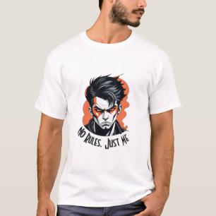 No Rules Just Me Bold Bad Boy Graphic Tee