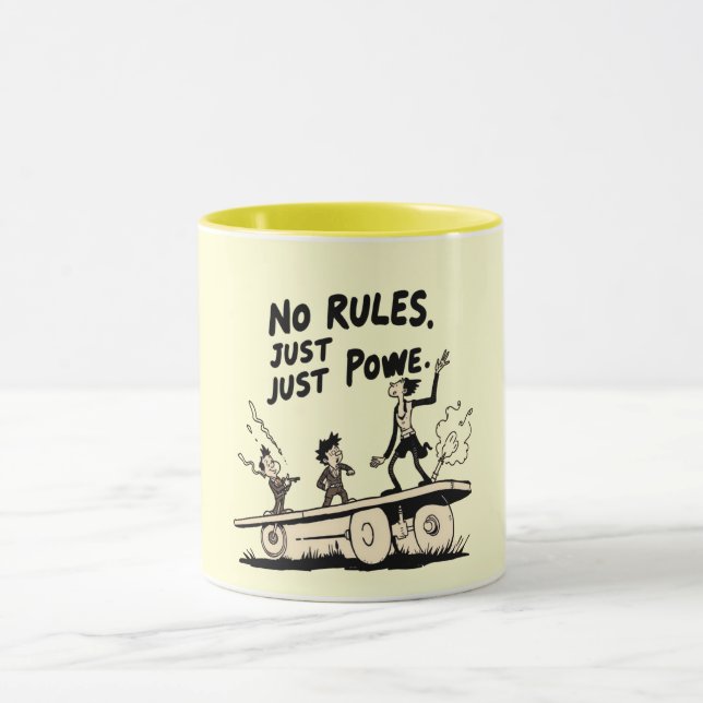 No Rules Just Power – Strong Mindset Motivational  Mug (Center)