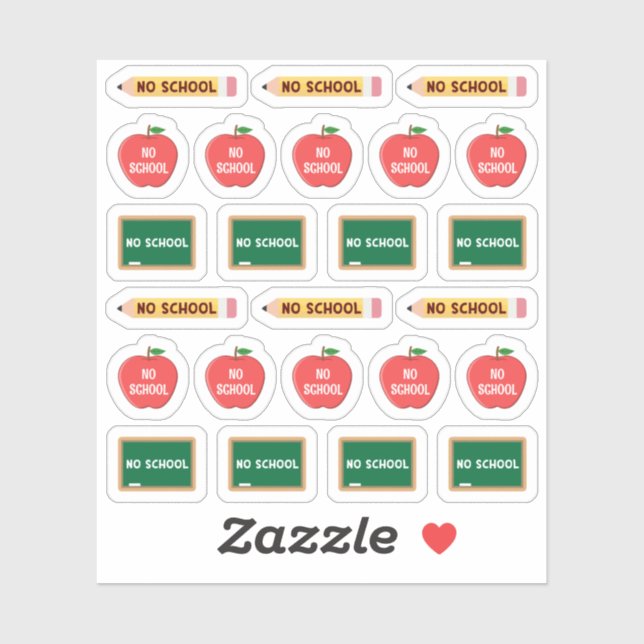 No School Day Planner Off  Day Tracker Calendar  (Sheet)