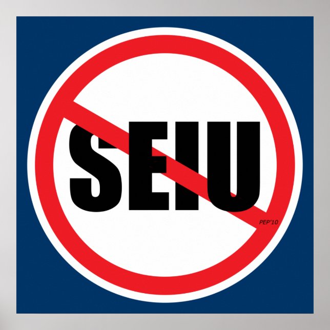 No SEIU Poster (Front)