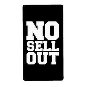 NO SELL OUT