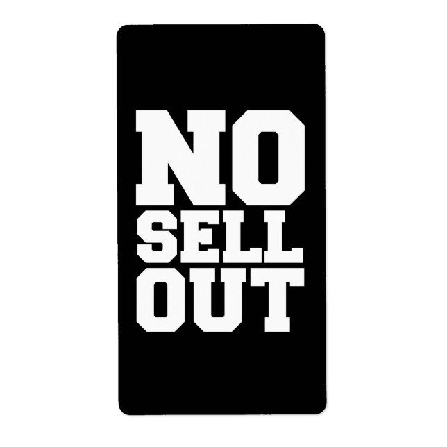 NO SELL OUT (Front)