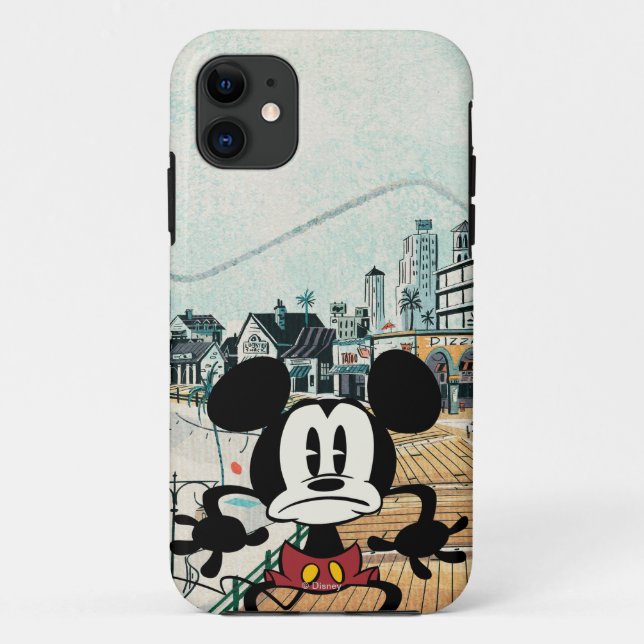 No Service | Alarmed Mickey Case-Mate iPhone Case (Back)