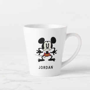 No Service   Alarmed Mickey Latte Mug