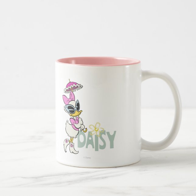 No Service | Cool Daisy Duck Two-Tone Coffee Mug (Right)
