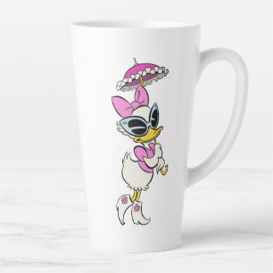 No Service   Daisy with Umbrella Latte Mug