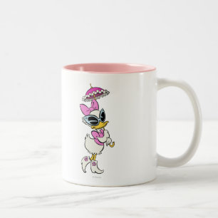 No Service   Daisy with Umbrella Two-Tone Coffee Mug