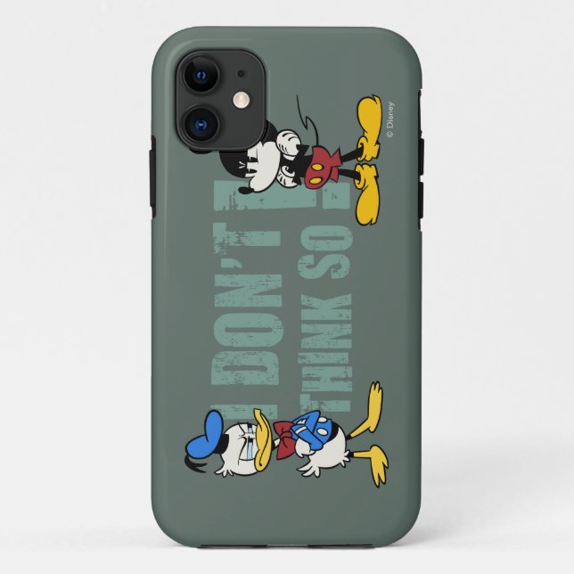 No Service | Mickey and Donald Case-Mate iPhone Case (Back)