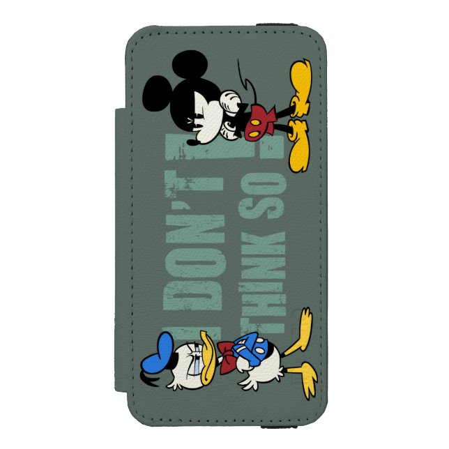 No Service | Mickey and Donald Incipio iPhone Wallet Case (Folio Front)