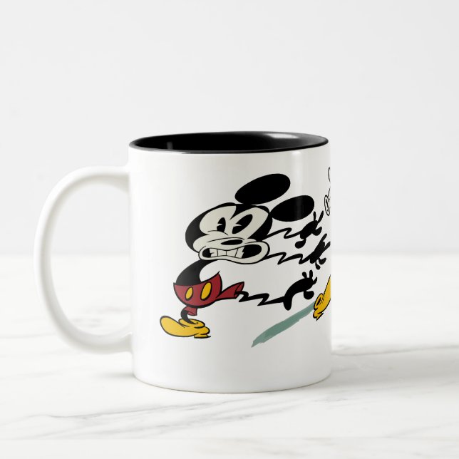 No Service | Mickey - Whoooa! Two-Tone Coffee Mug (Left)