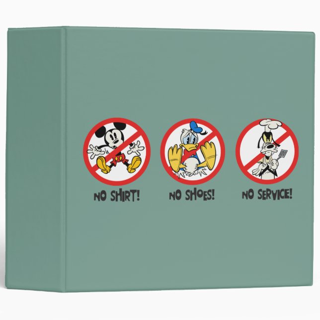 No Service | No Shirts or Shoes Horizontal Binder (Front/Spine)