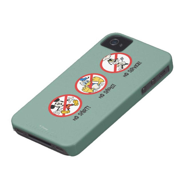 No Service | No Shirts or Shoes Horizontal Case-Mate iPhone Case (Bottom)