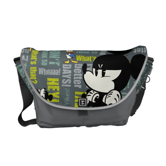 No Service | Upset Mickey Messenger Bag (Front)