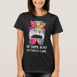 No Shame In My Recovery Game Sobriety Aa Na Anni T-Shirt