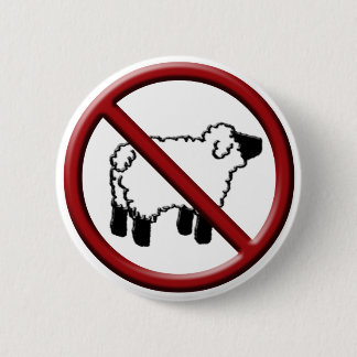No Sheep! 2 Inch Round Button