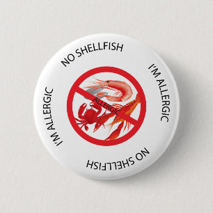 No Shellfish Allergy Alert Button