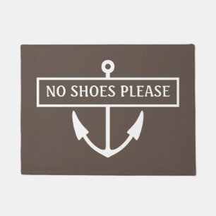 No Shoes Please Dock Mat