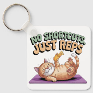 No Shortcuts. Just Reps Keychain