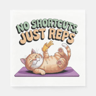 No Shortcuts. Just Reps Napkin