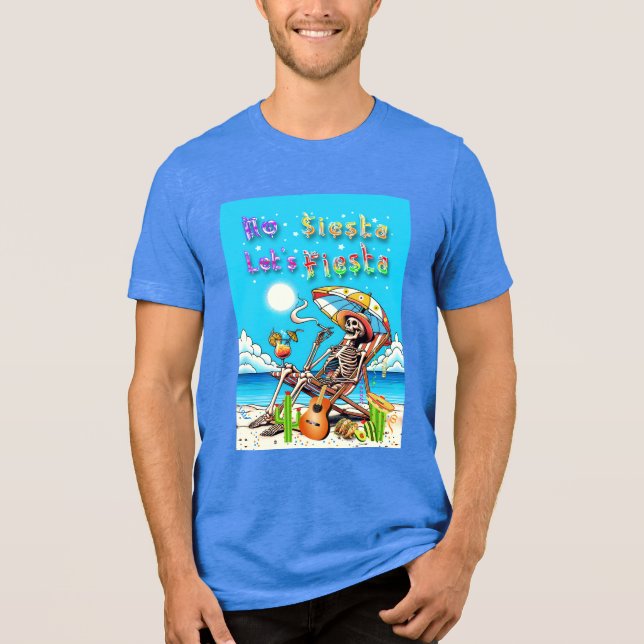 No Siesta Let's Fiesta Tri-Blend Shirt (Front)
