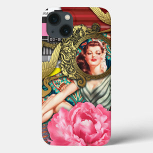 No-Signal - Cheeky Lady Digital Collage iPhone 13 Case