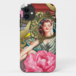 No-Signal - Cheeky Lady Digital Collage iPhone 11 Case