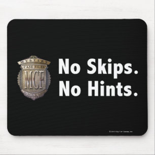 No Skips. No Hints. White Mouse Pad