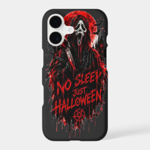 No Sleep Just Halloween Scream Gothic Horror Desig