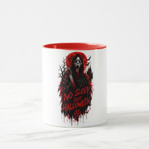 No Sleep Just Halloween Scream Gothic Horror Desig Mug