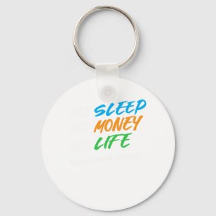 No Sleep No Money No Life Cool Social Worker Gift Keychain