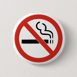 No Smoking 2 Inch Round Button