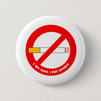 No Smoking 2 Inch Round Button