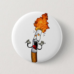 No Smoking 2 Inch Round Button