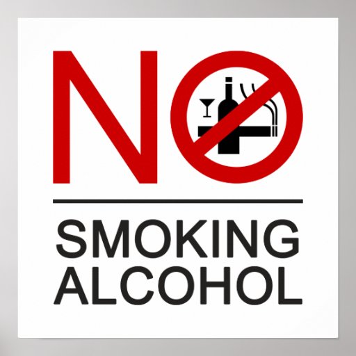 NO Smoking Alcohol ⚠ Thai Sign ⚠ Poster | Zazzle