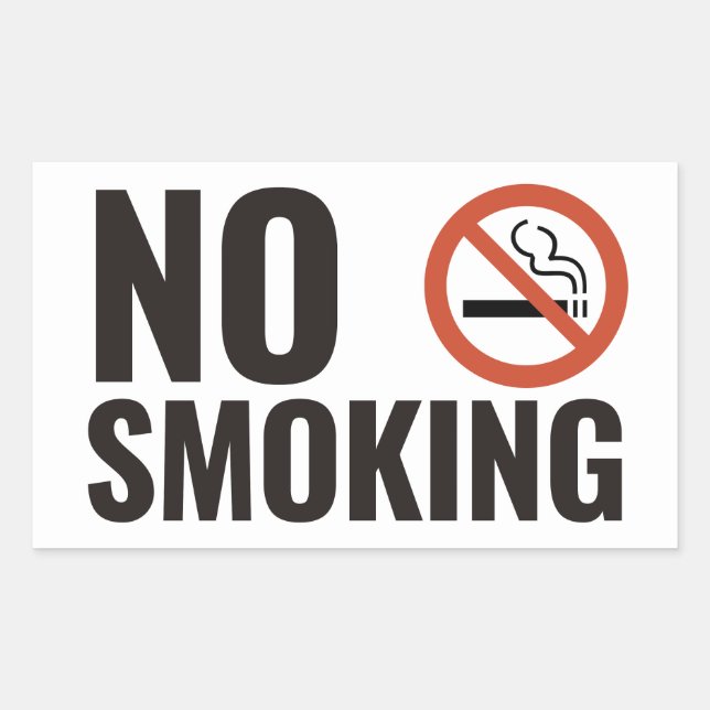 No Smoking Area Sticker (Front)