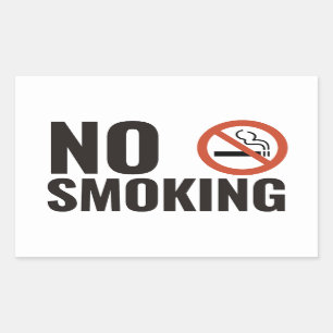 No Smoking Area Sticker