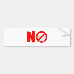 No Smoking Bumper Sticker