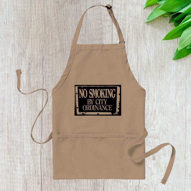 No Smoking By City Ordinance Apron (Creator Uploaded)