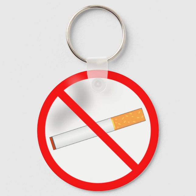 No Smoking Keychain (Front)