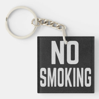 No Smoking Keychain