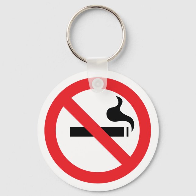 No Smoking Keychain (Front)