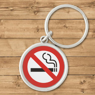 No Smoking Keychain