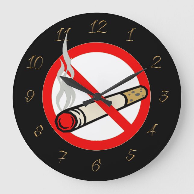 No Smoking Large Clock (Front)