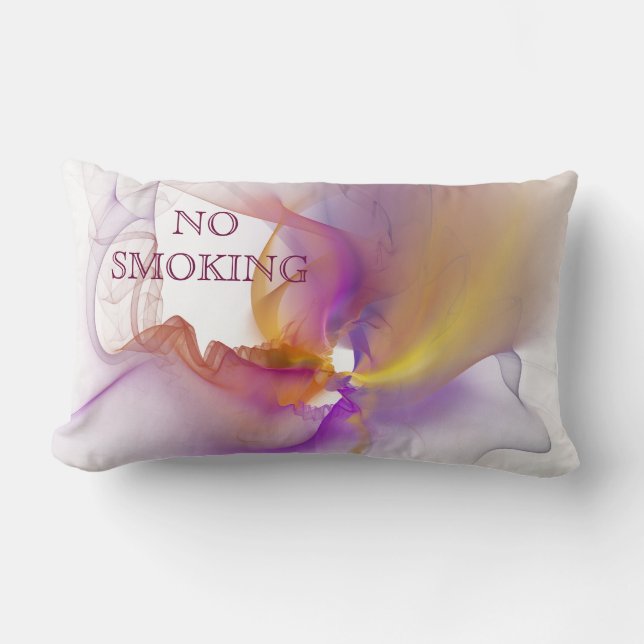 No Smoking Lumbar Pillow (Front)