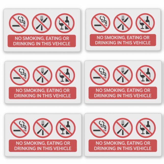 No Smoking No Eating No Drinking (Front)