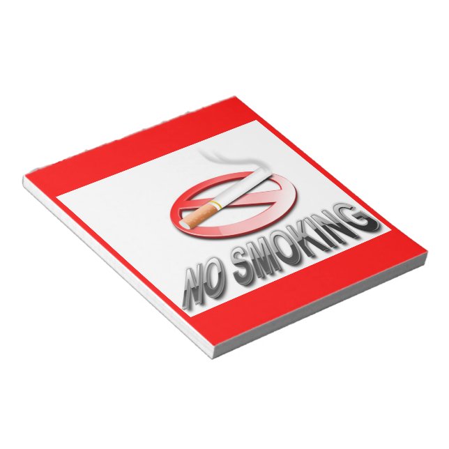 NO SMOKING NOTEPAD (Angled)