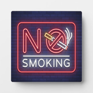 NO SMOKING Plaque