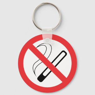 No Smoking Sign Keychain